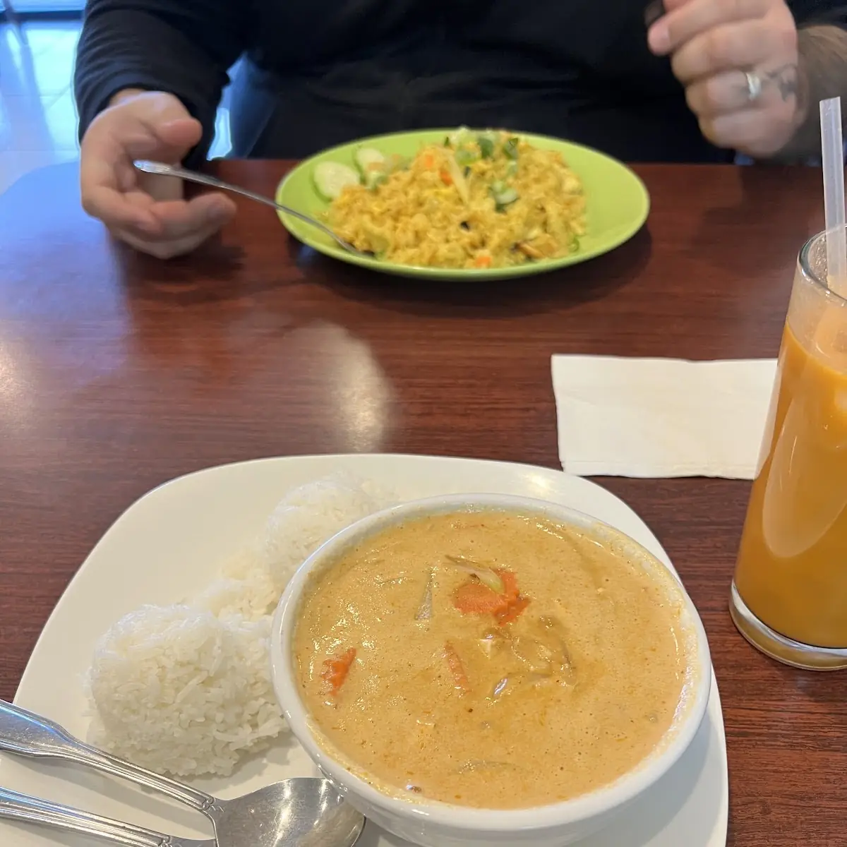Massaman Curry and Thai Tea