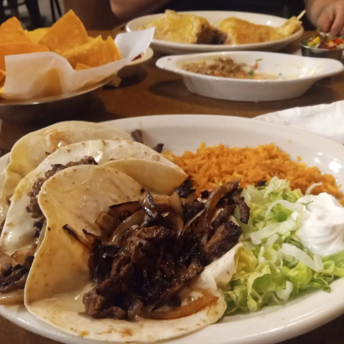 Arandas Cheese Steak Tacos