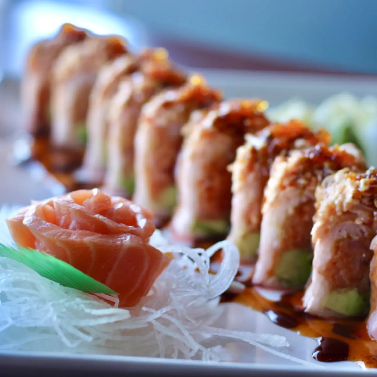 Spicy Tuna Salad Summer Roll