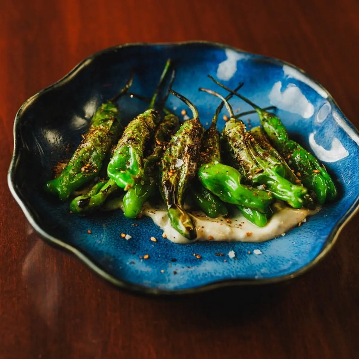 Grilled Shishito Peppers