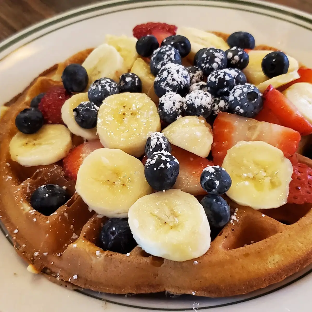 Belgium Waffle with Seasonal Fruit