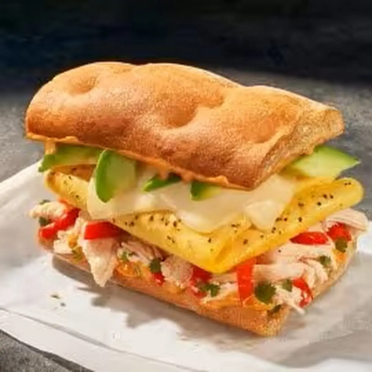 Ciabatta Egg & Cheese Sandwich