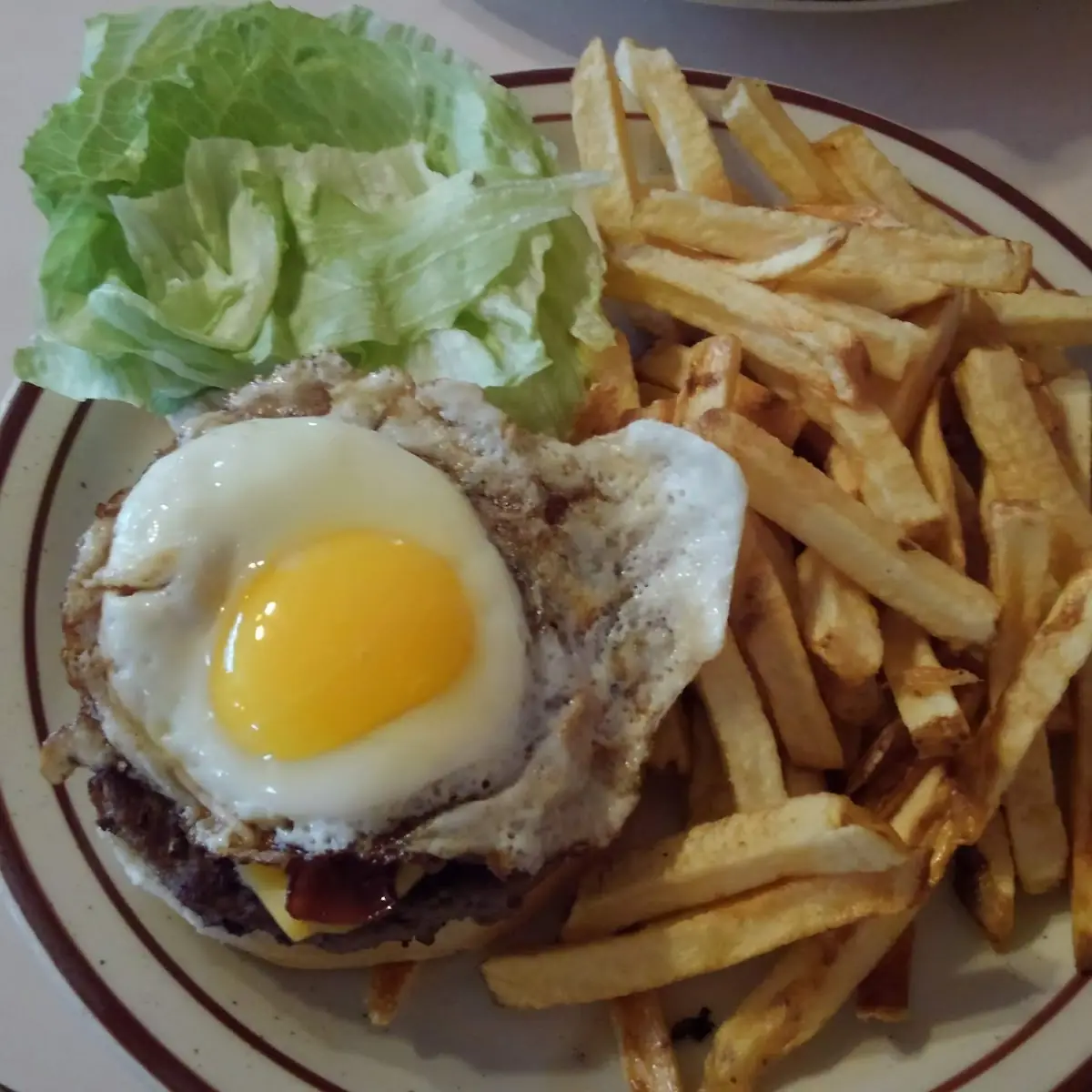 Burger with an Egg