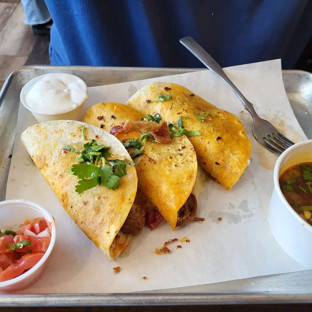 Birria Tacos and Carne Asada Eggroll