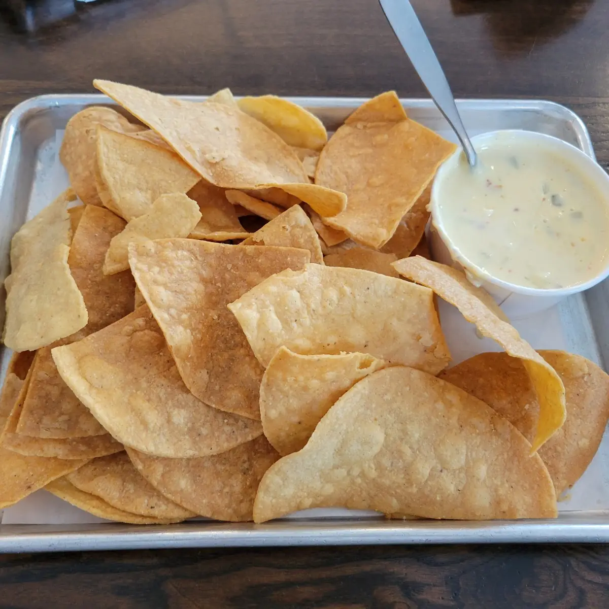 Tortilla Chips with Queso
