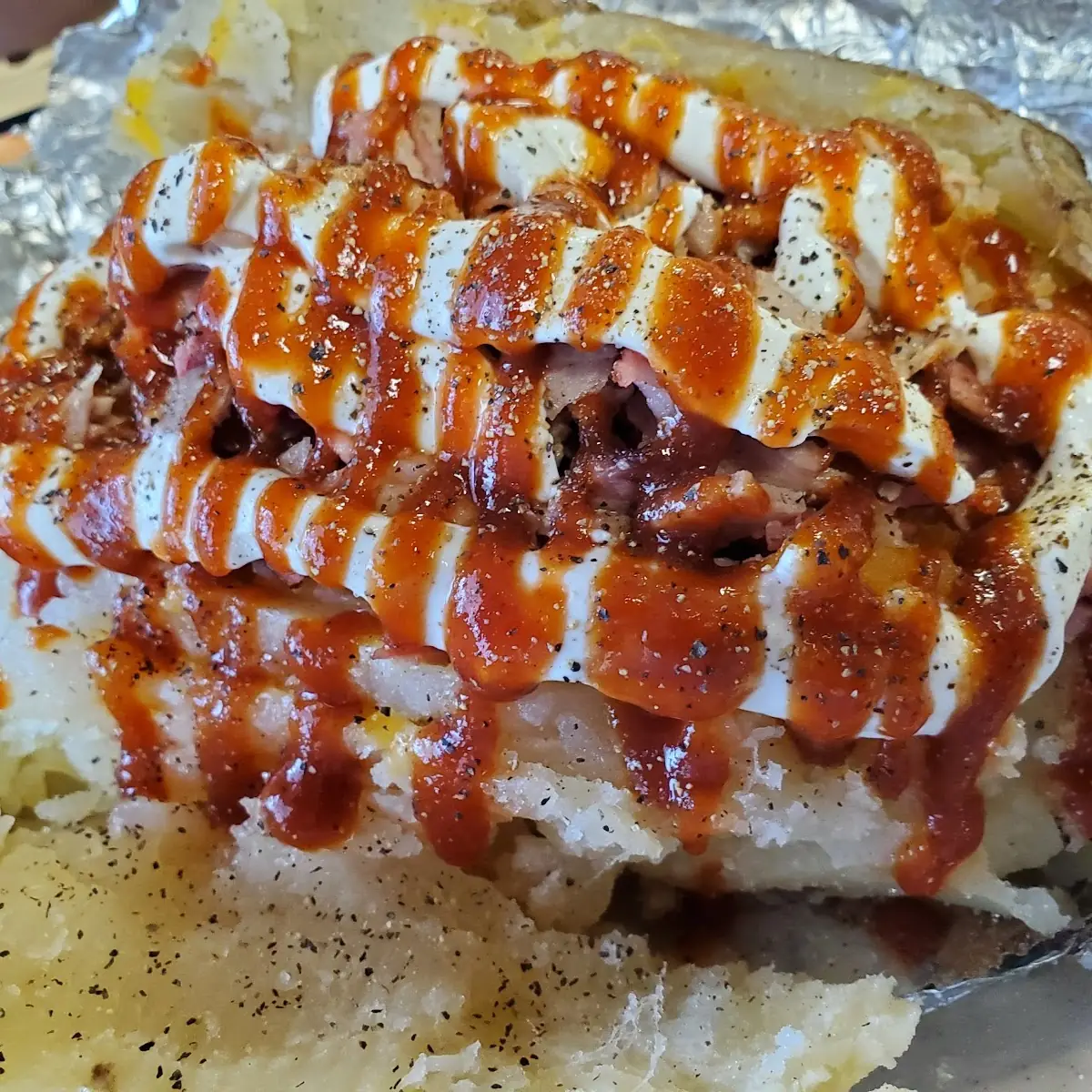 Loaded Baked Potato with Pork