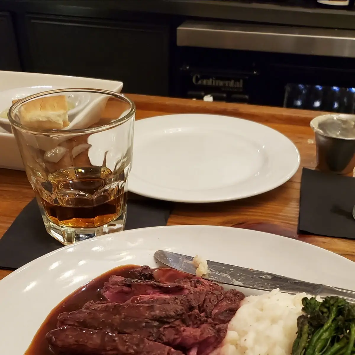 Steak Mashed Potatoes and Asparagus