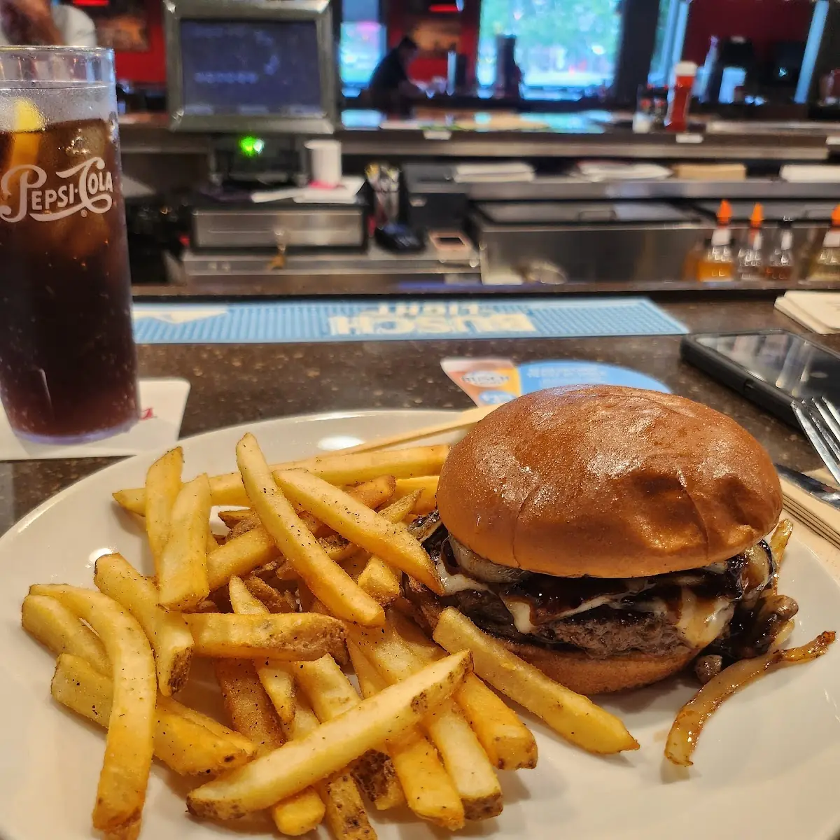 Mushroom and Swiss Burger
