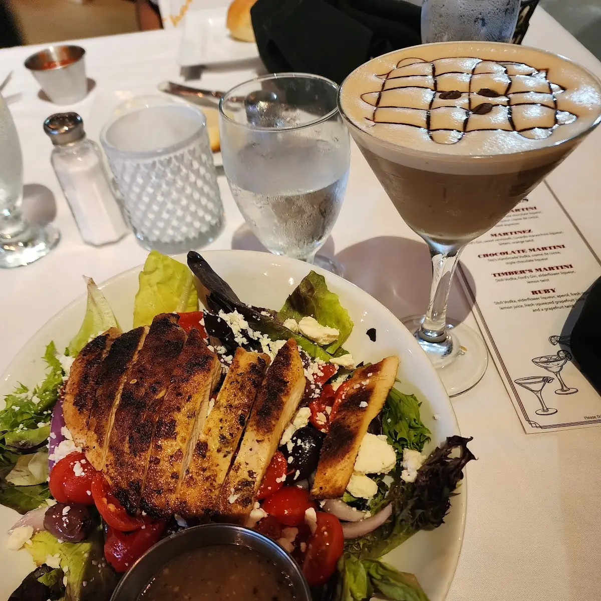 Greek Salad with Blackened Chicken