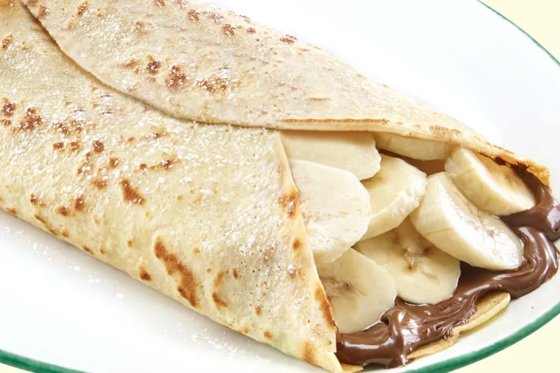 Crêpes Bananas and Cocoa-Hazelnut Spread