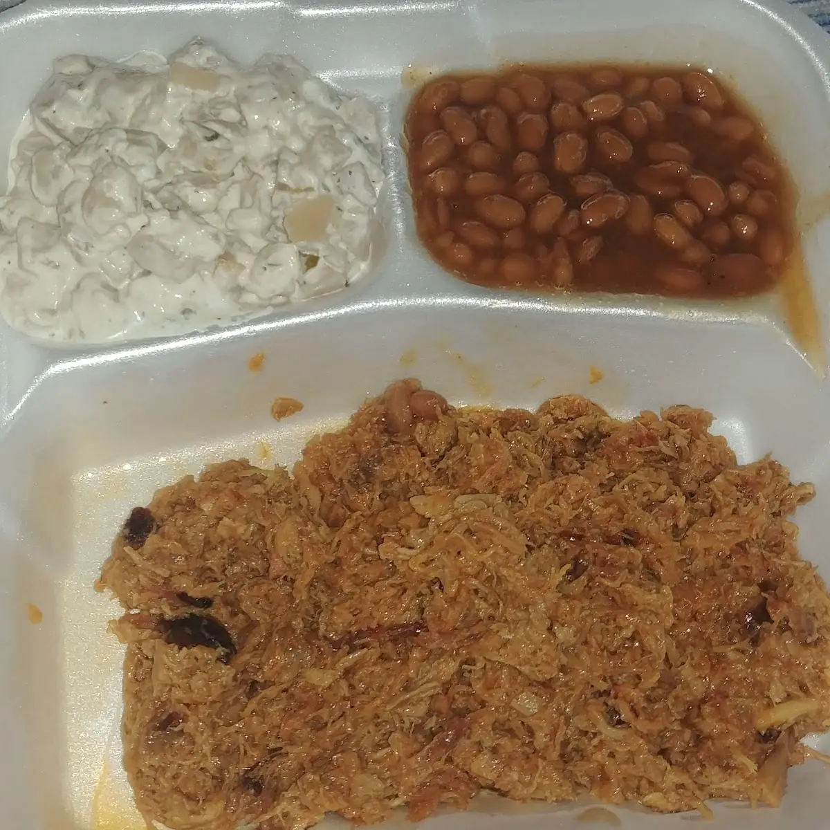 Pulled Pork Baked Beans Potato Salad
