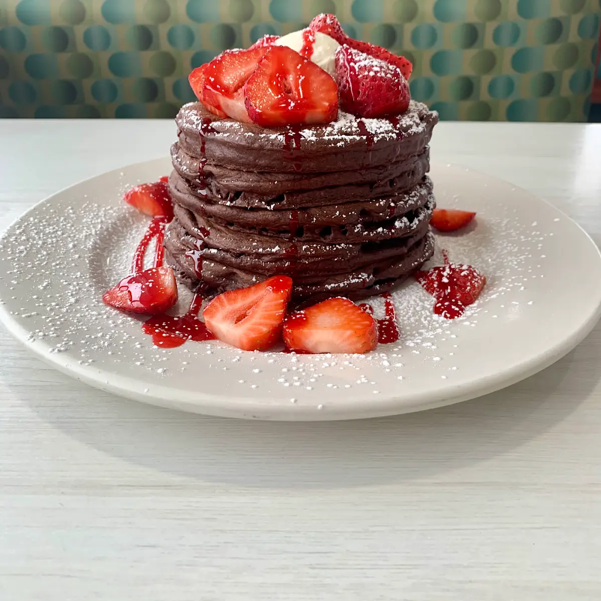 Pancake Fresh Strawberries