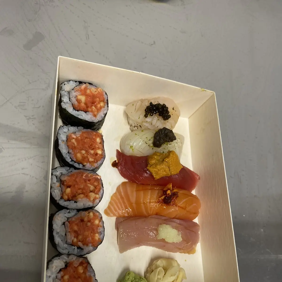 Assorted Sushi and Salmon Rolls
