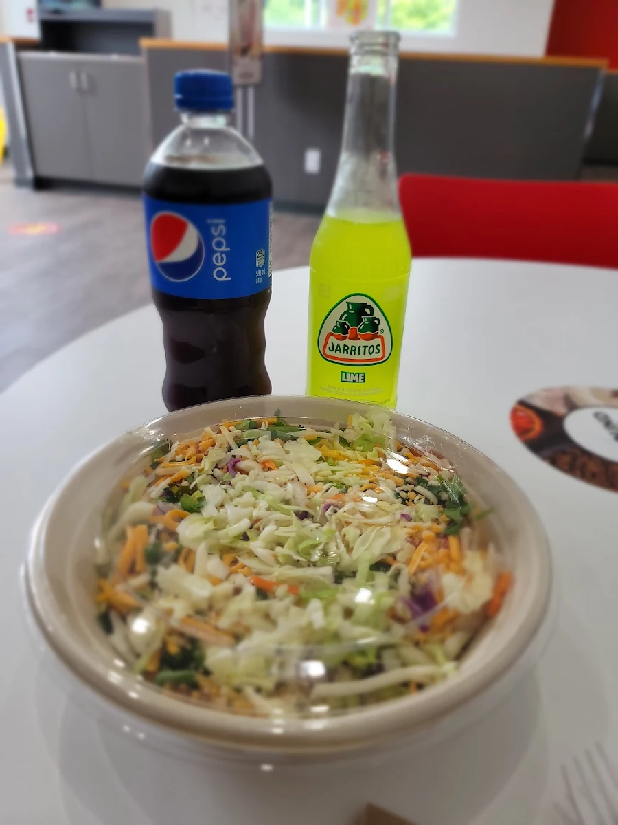 Burrito Bowl and Jarritos