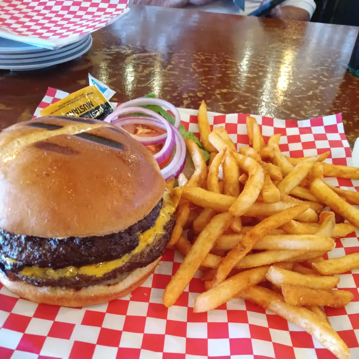 Cheeseburger and Fries