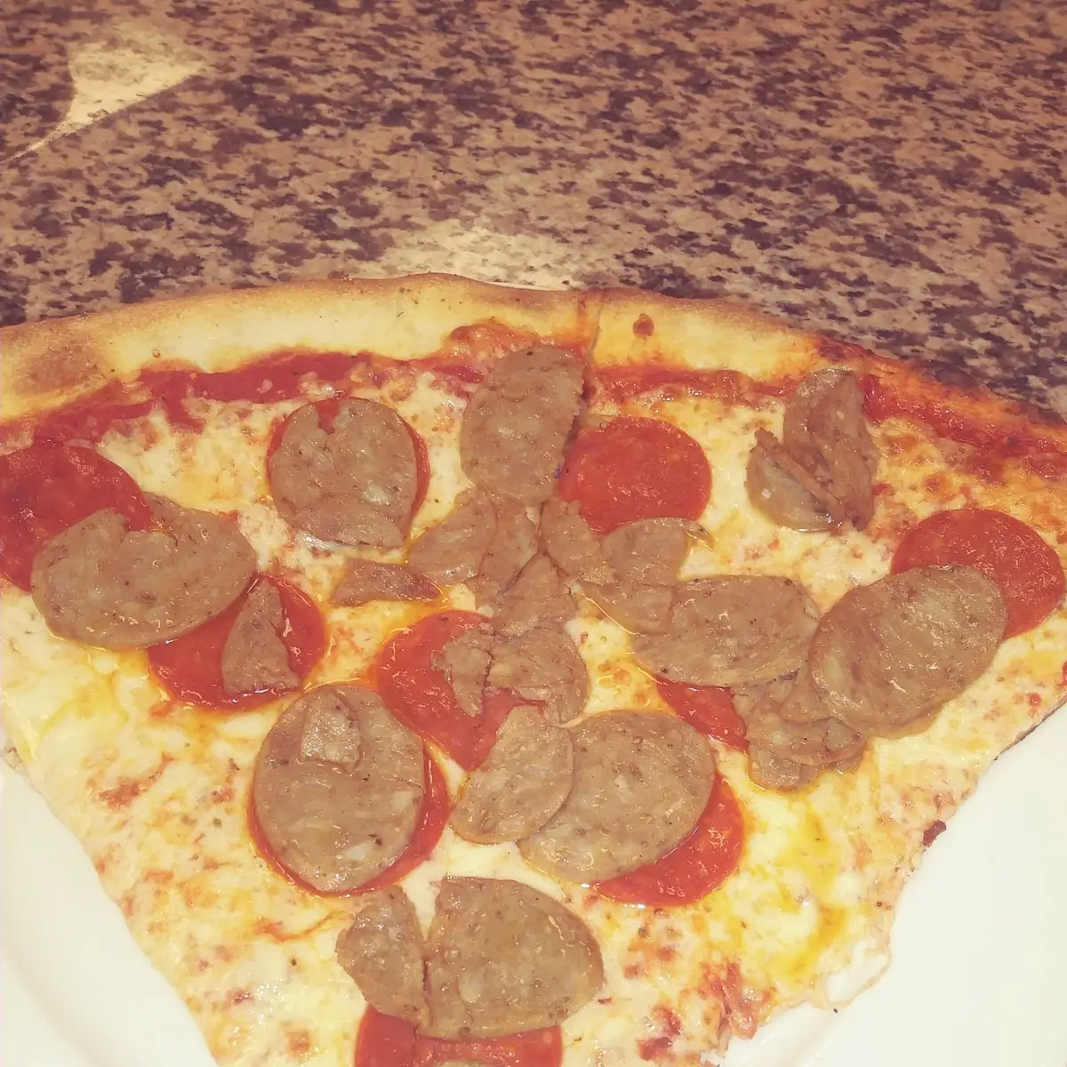 Sausage and Pepperoni Slice