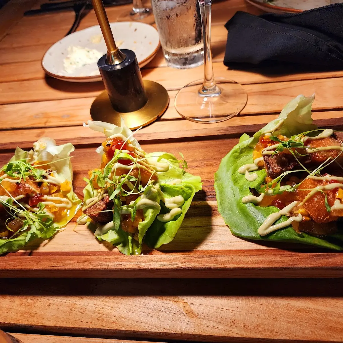 Crispy Pork Belly Lettuce Wraps