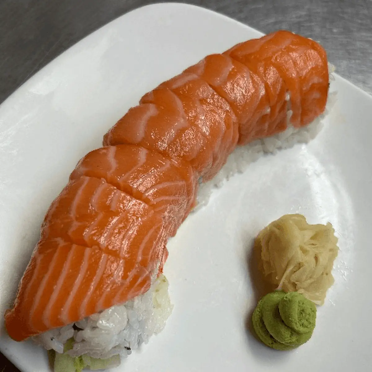 Five Piece Salmon Sushi a P