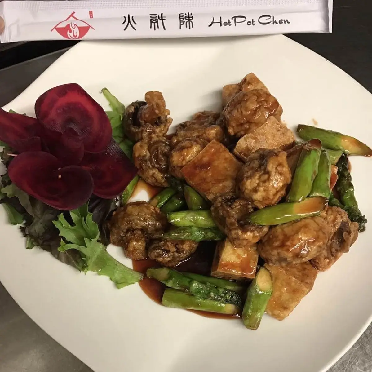 Steamed Bean Curd w Mixed Veg