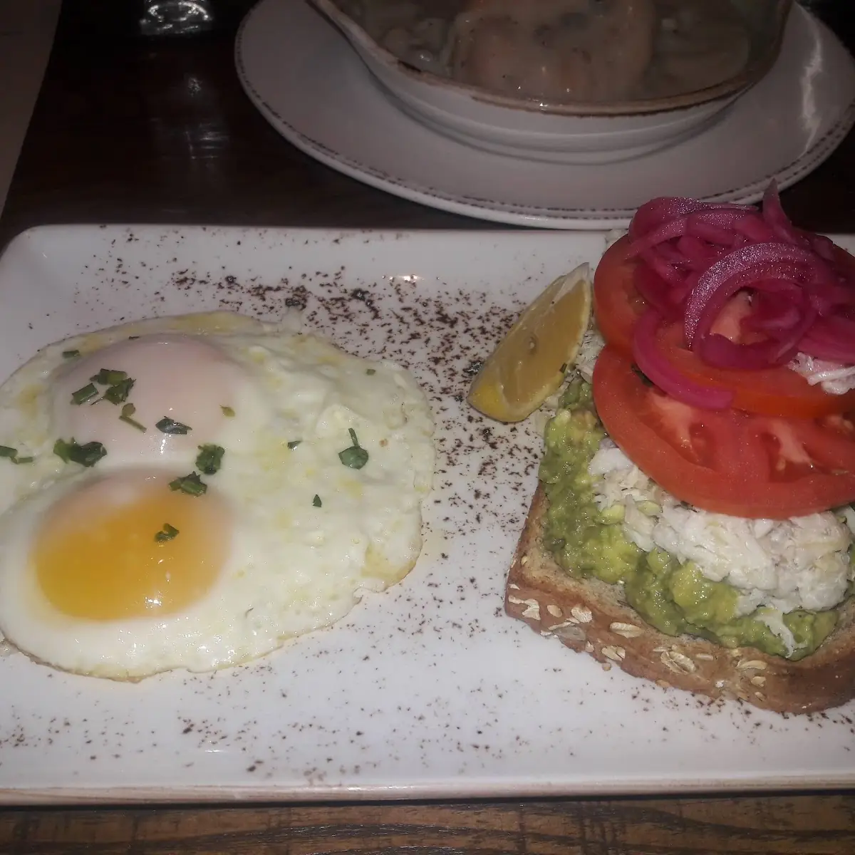 Avocado Toast and Eggs over Easy