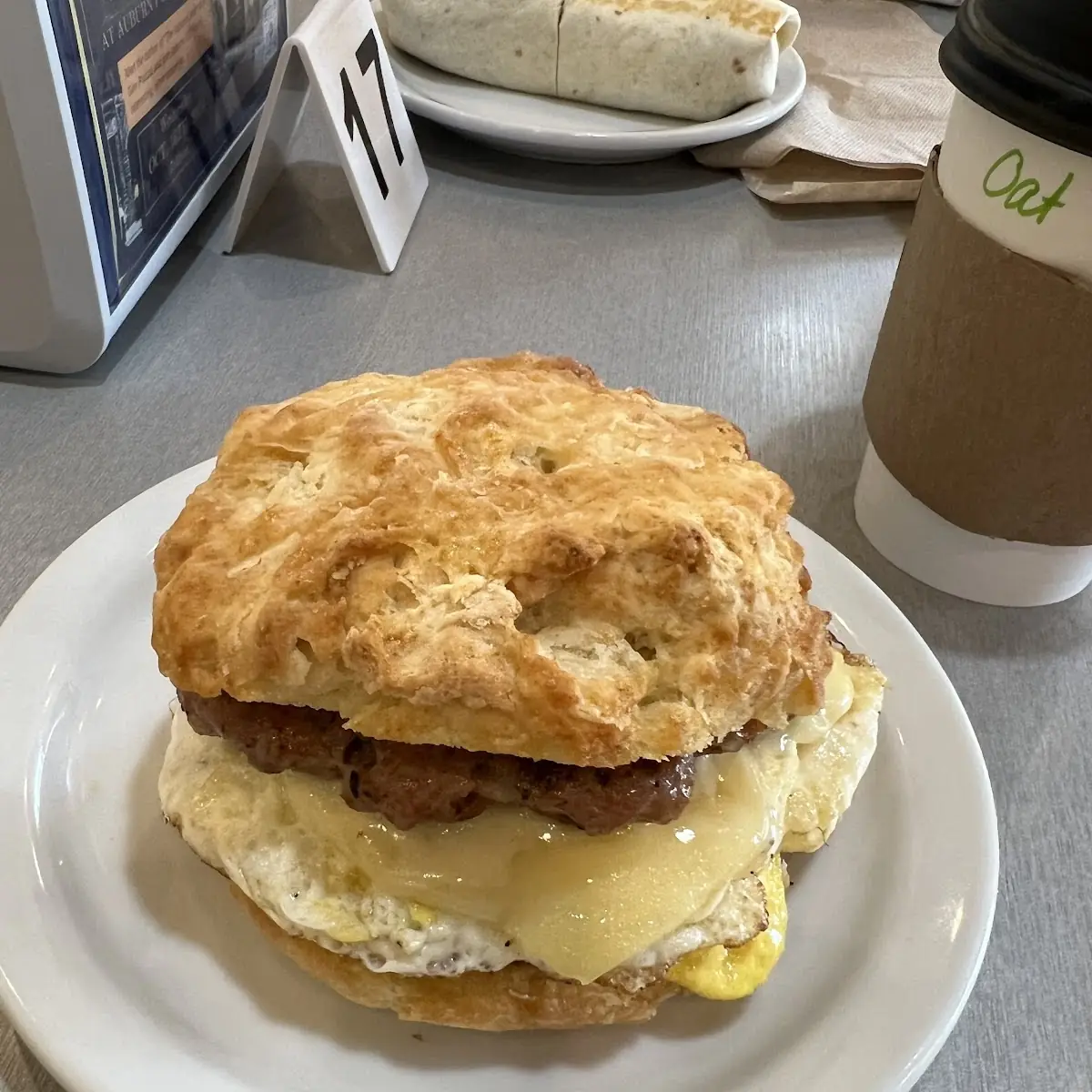 Sausage Egg and Cheese Biscuit