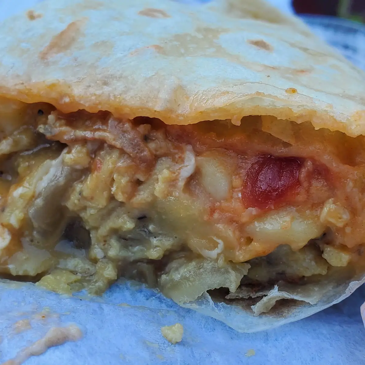 Meatless Breakfast Burrito