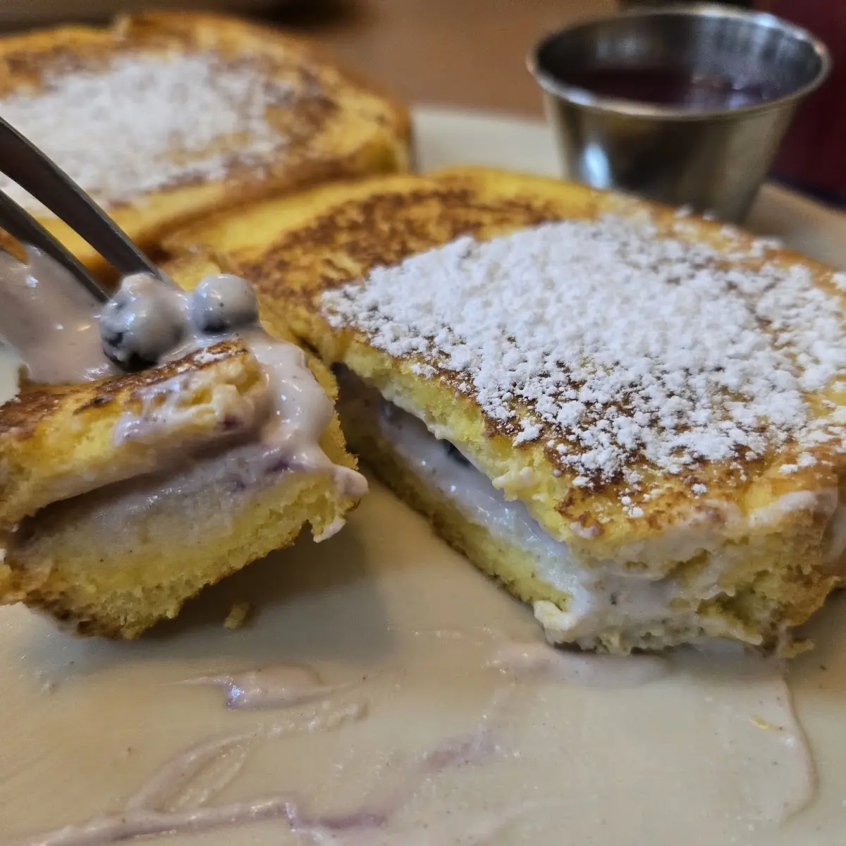 Huckleberry Stuffed French Toast