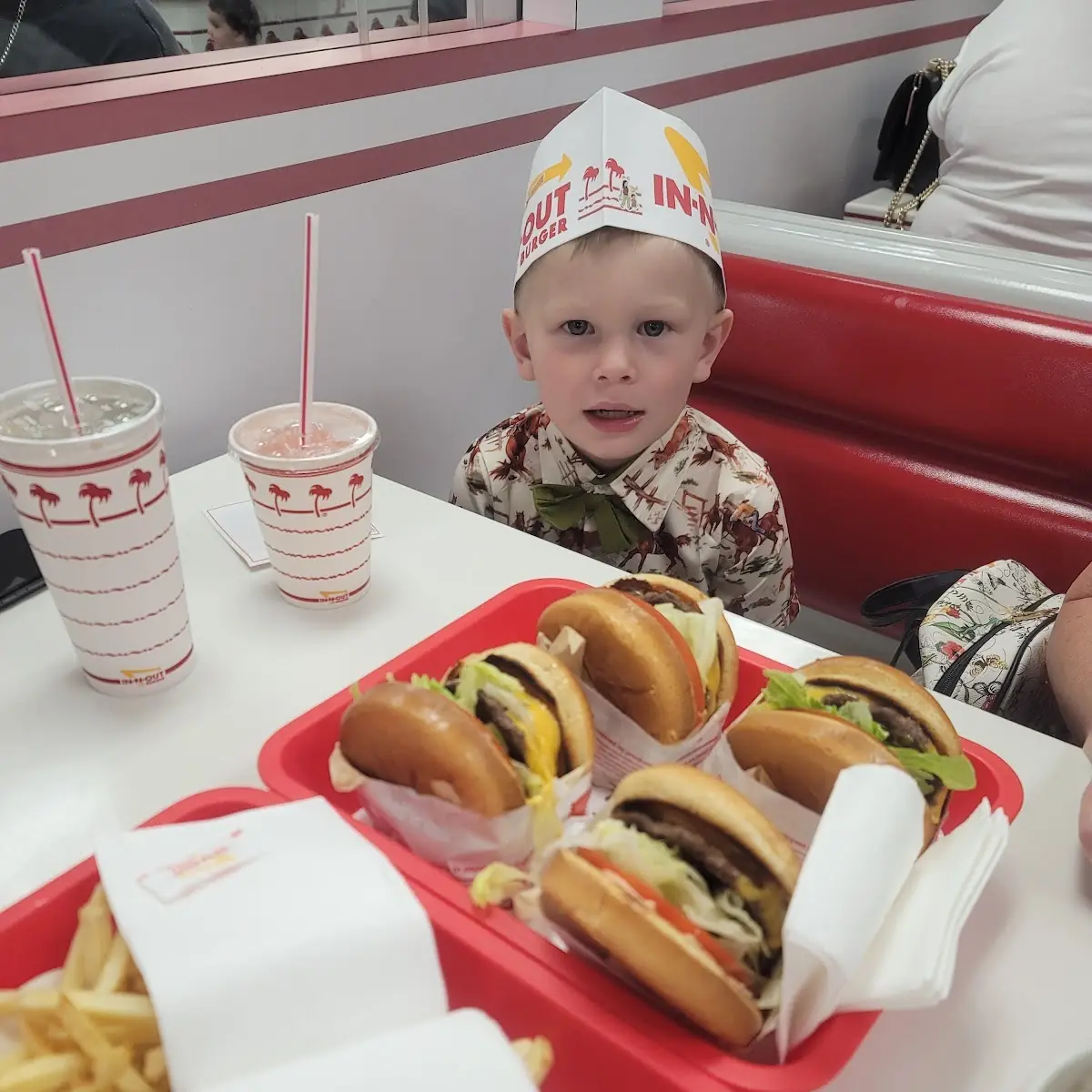 Double Double Cheeseburger and Fries