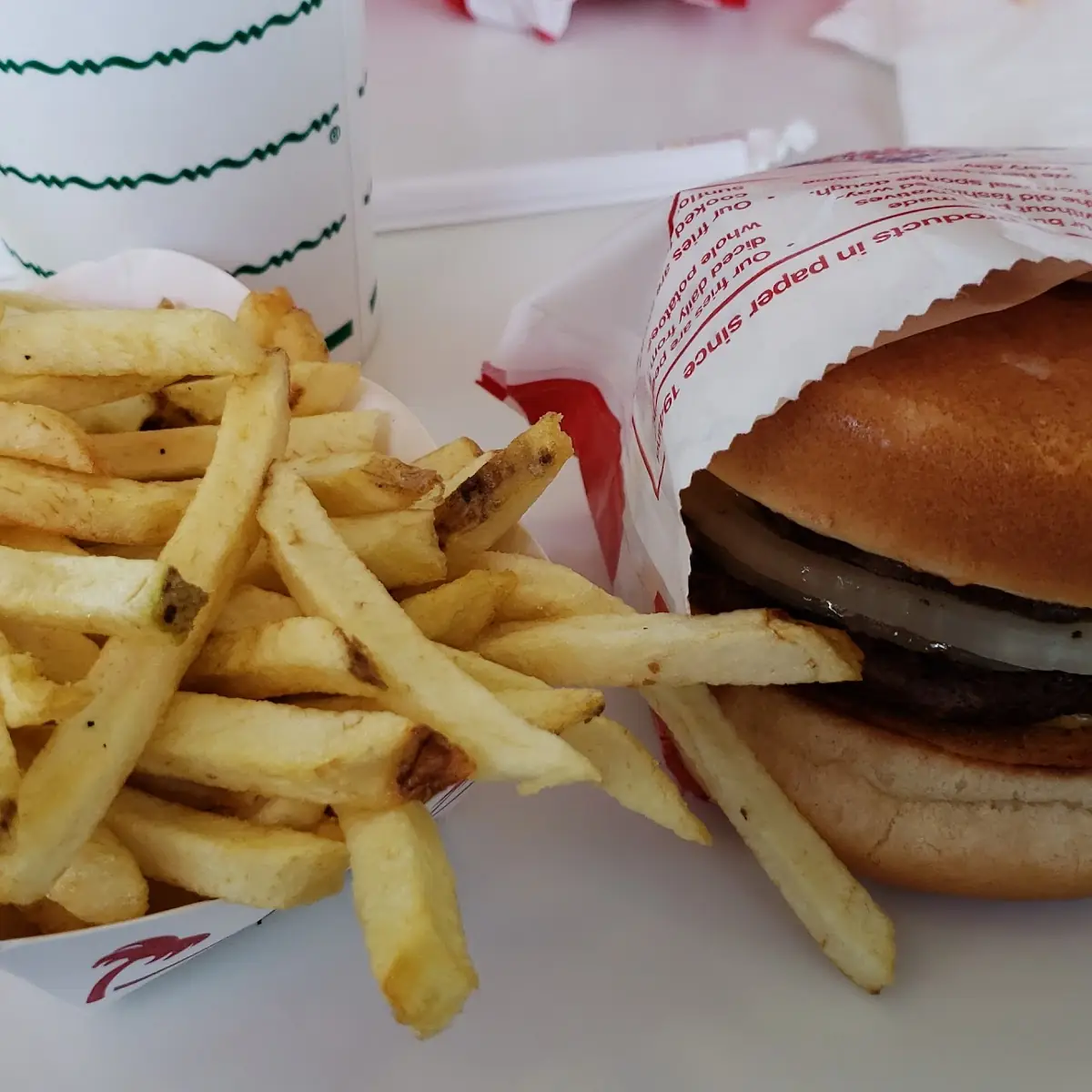 Double Double Fries & Chocolate Shake