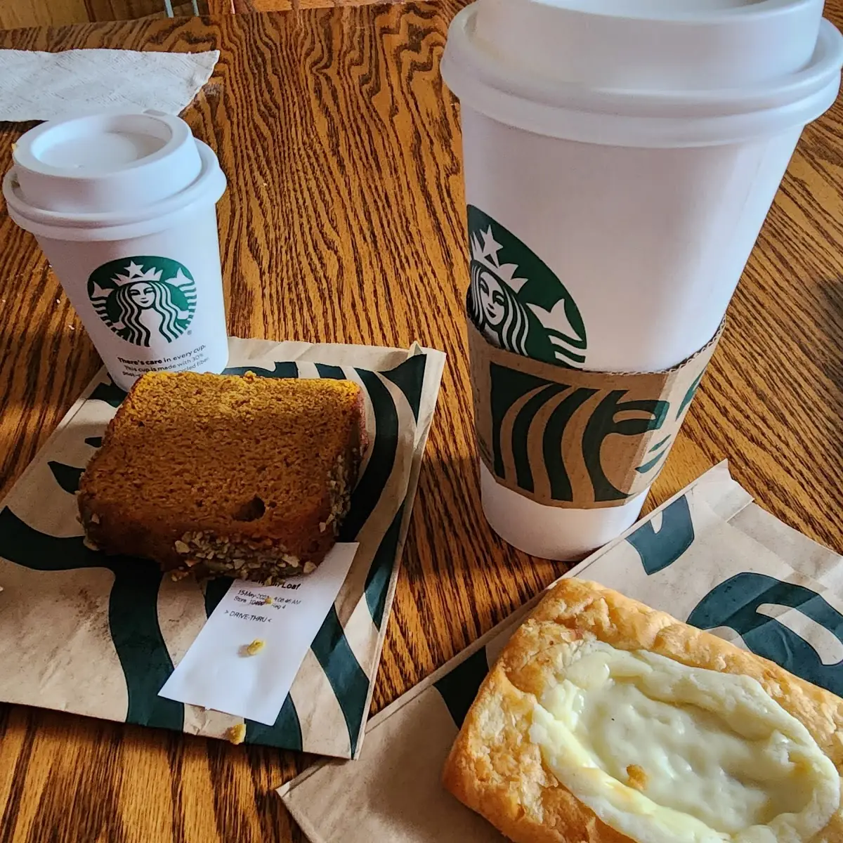 Pumpkin Bread and Cheese Danish