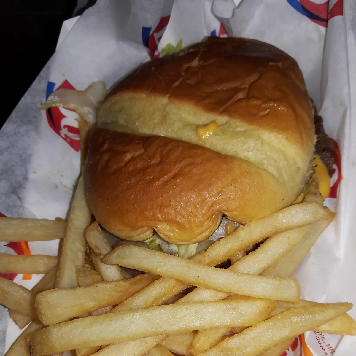 Cheeseburger and French Fries