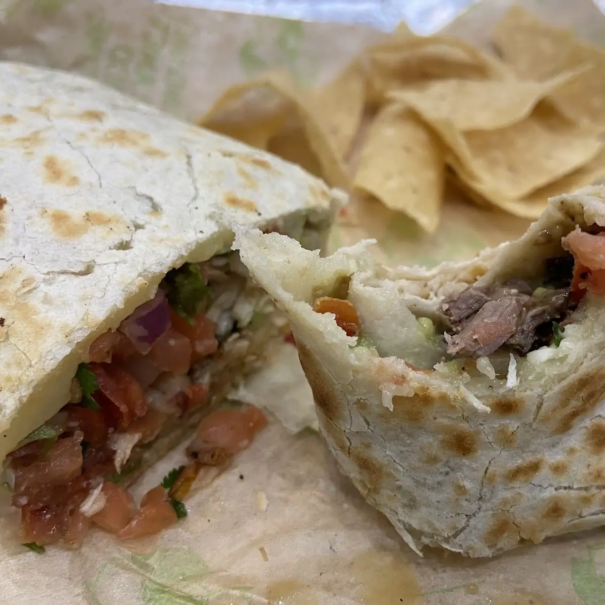 Baja Chicken and Steak Burritos