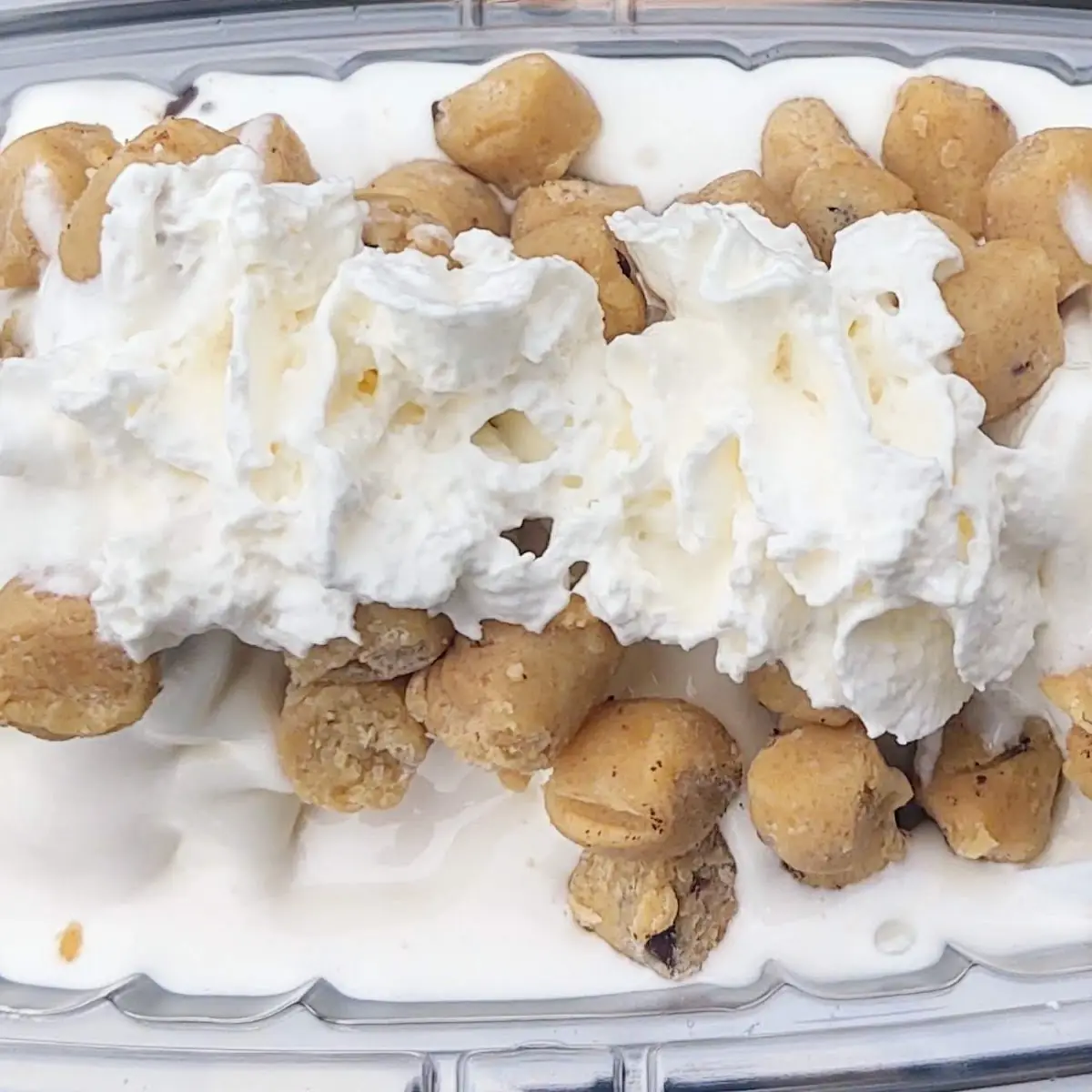 Cookie Dough Bomb with Marshmallow Topping