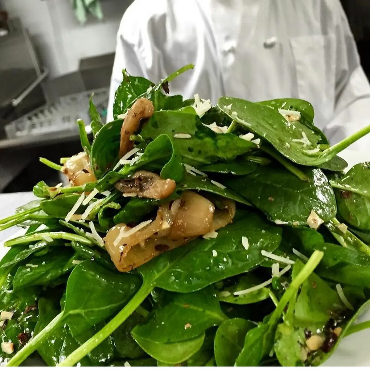 Warm Spinach Salad