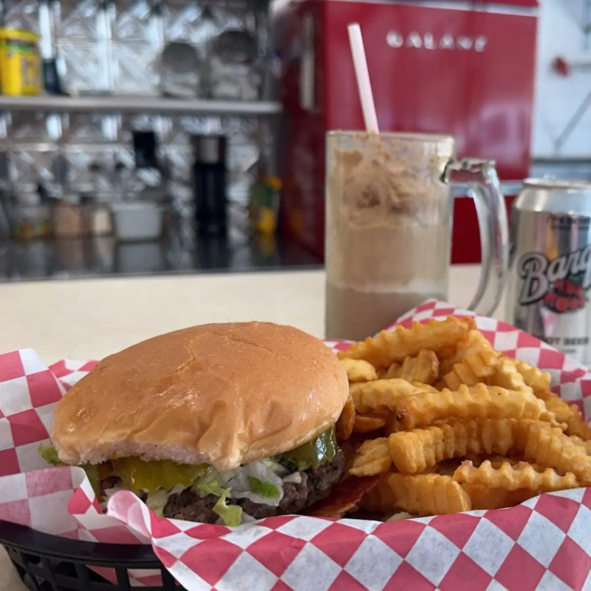 Cheese Burger & Fries