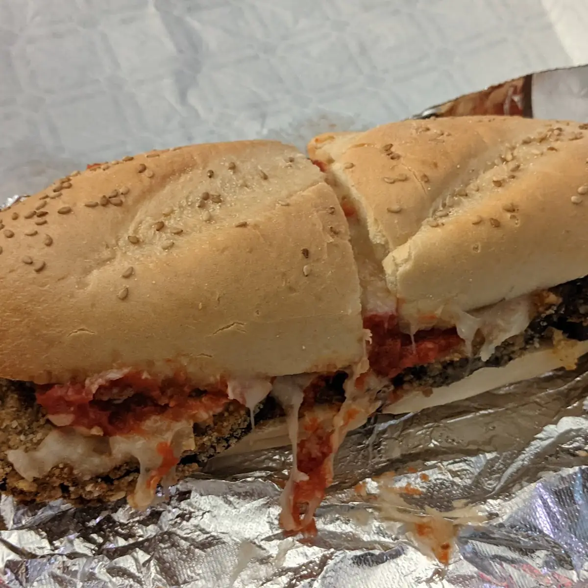 Eggplant Parmesan Sub