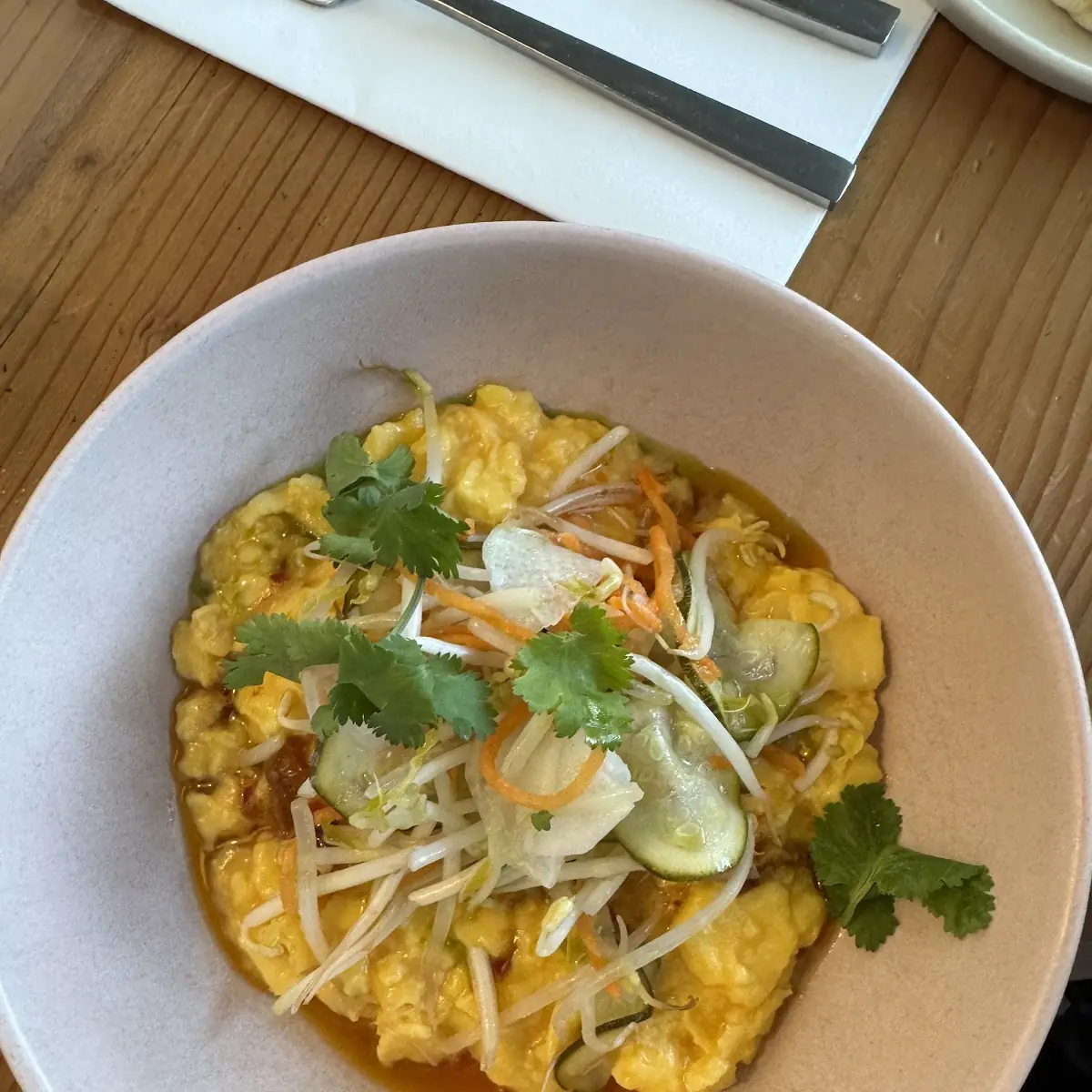Side Hard Scrambled eggs