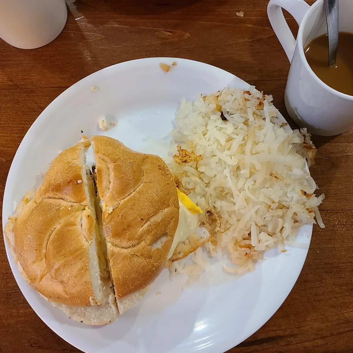 Sausage Egg & Cheese with Hash Browns