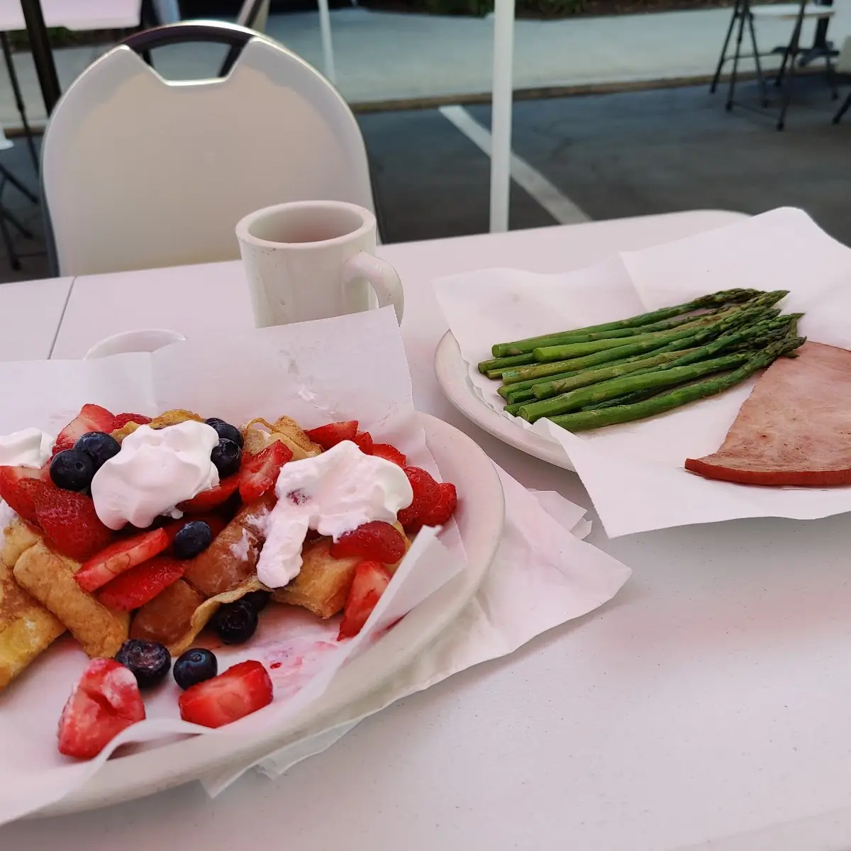 French Toast Asparagus and Ham