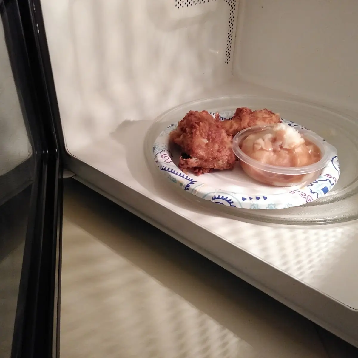Fried Chicken and Mashed Potatoes and Gravy
