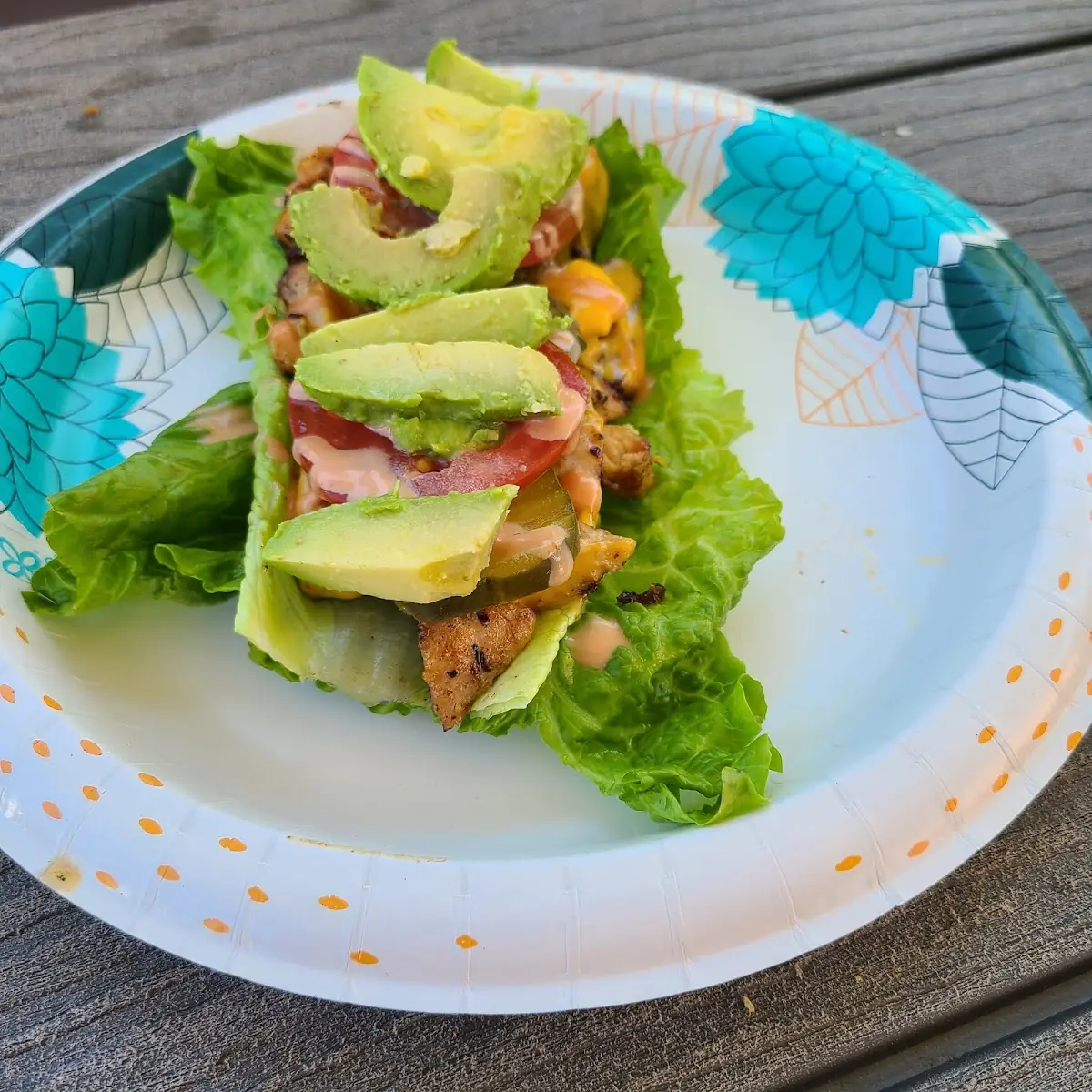 Chicken Bacon Avacado Lettuce Wrap