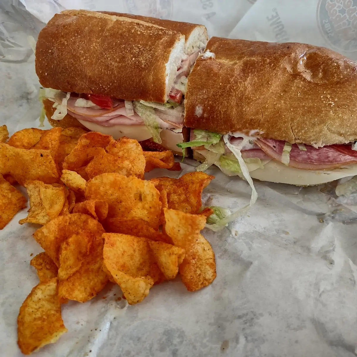 Italian Sub on White Bread Chips
