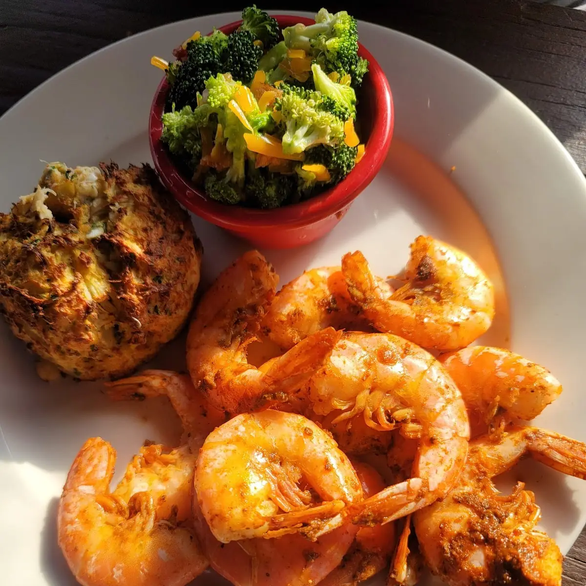 Steamed Shrimp with Broccoli