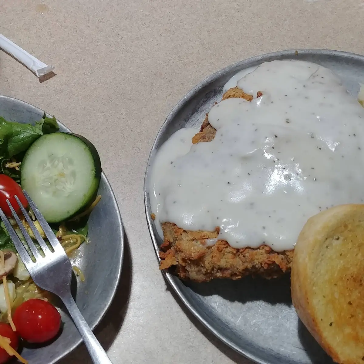 Chicken Fried Steak & Salad