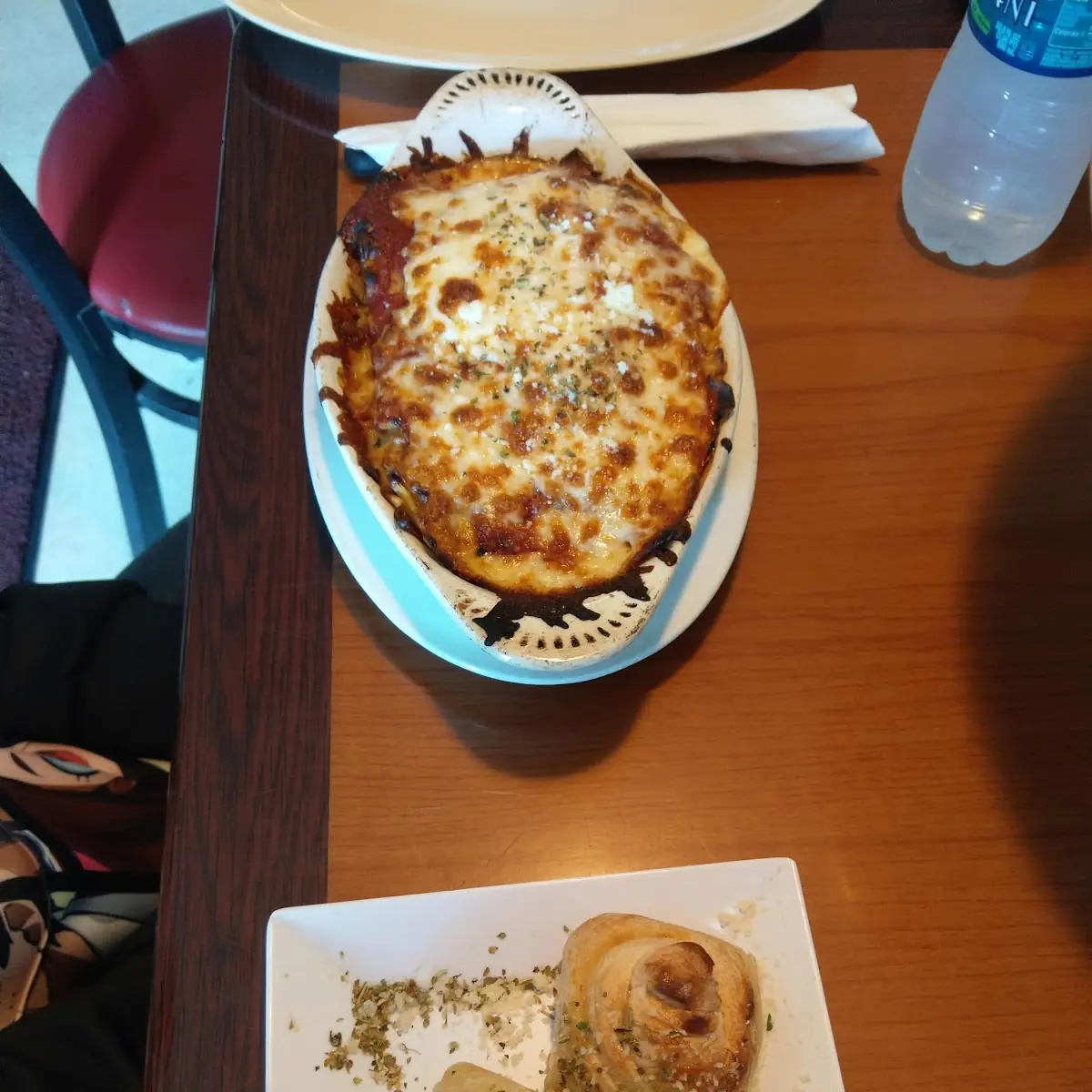 Lasagna & Garlic Bread