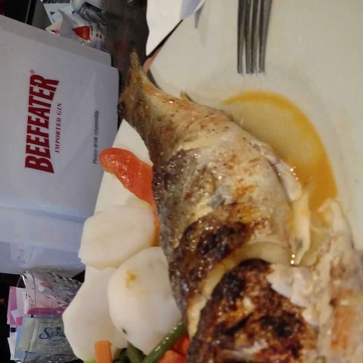 Broiled Sea Bass