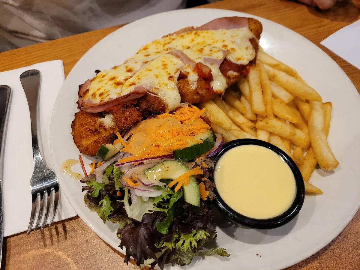 Classic Chicken Parmy, Surfair Beach Hotel