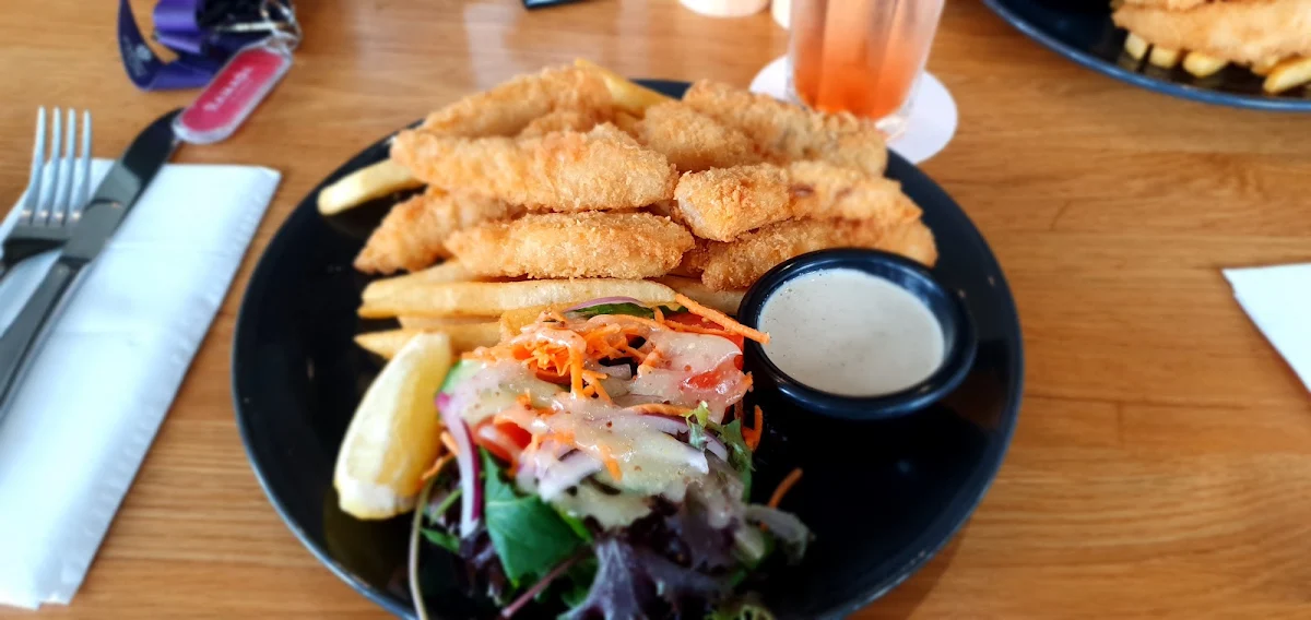 Whiting with Chips and Salad, Surfair Beach Hotel