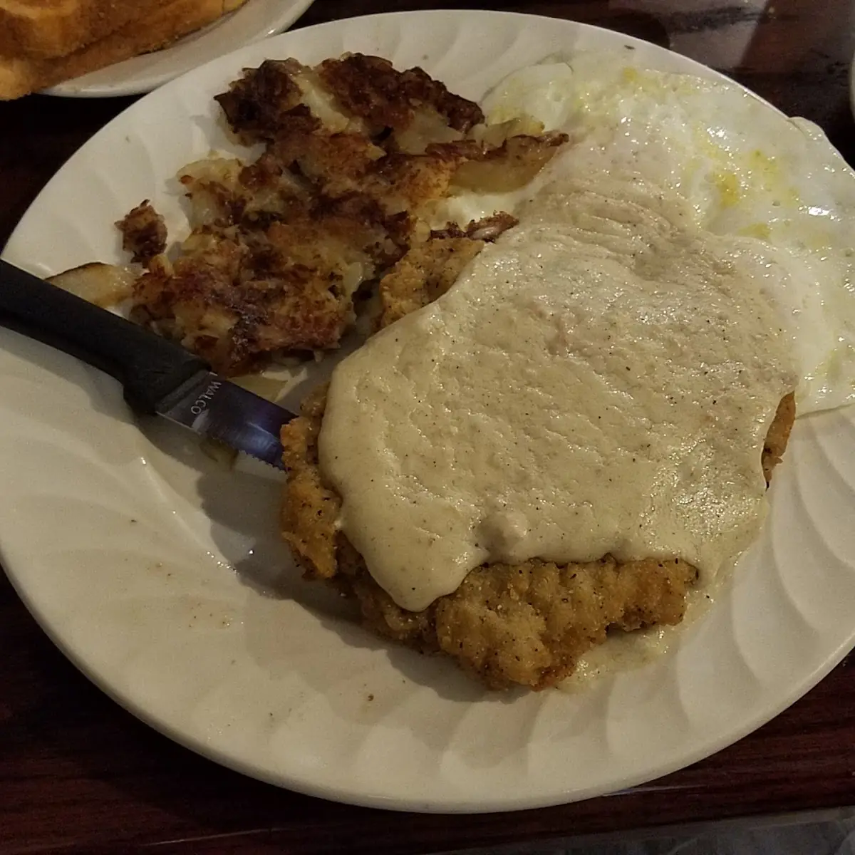 Country Fried Steak and Eggs