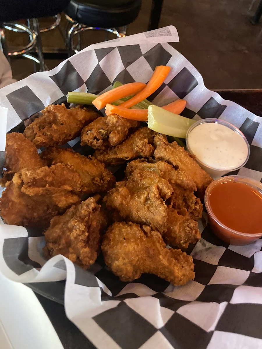 Double Fried Wings Buffalo Sauce on Side